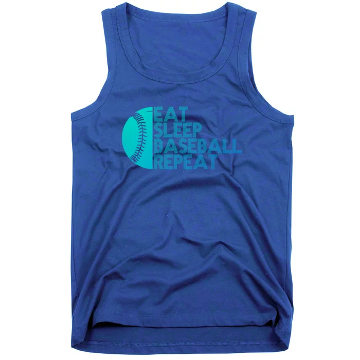 Funny Baseball Player Eat Sleep Baseball Repeat Baseball Gift Tank Top