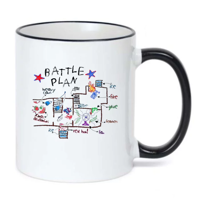 Funny Battle Plan Christmas Home Hand Dawn Alone Xmas Black Color Changing Mug