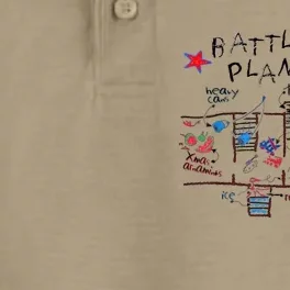 Funny Battle Plan Christmas Home Hand Dawn Alone Xmas Dry Zone Grid Performance Polo