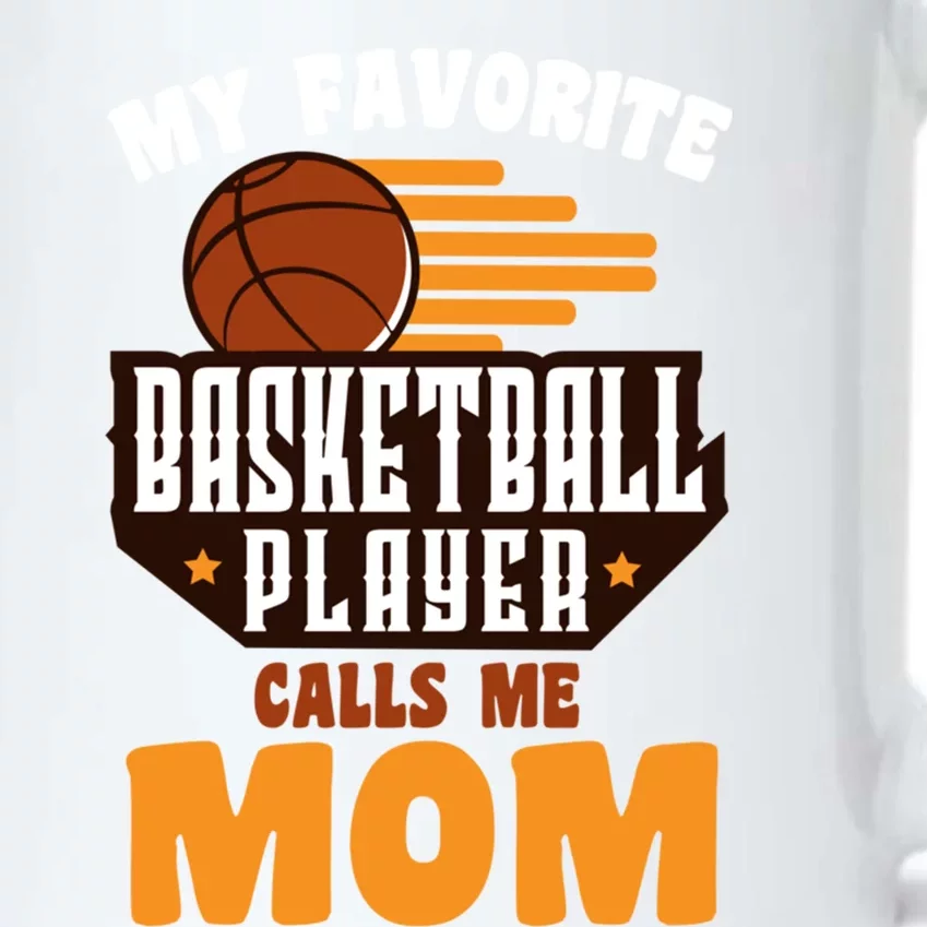 Favorite Basketball Player Calls Me Mom Basketball Gift Black Color Changing Mug