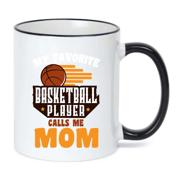 Favorite Basketball Player Calls Me Mom Basketball Gift Black Color Changing Mug