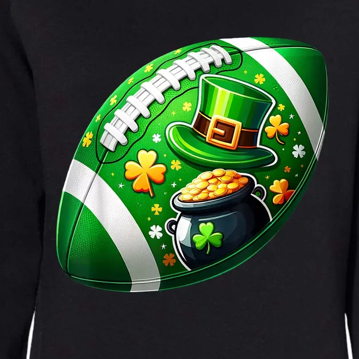 Football Ball Player St Patricks Day Football Womens California Wash Sweatshirt