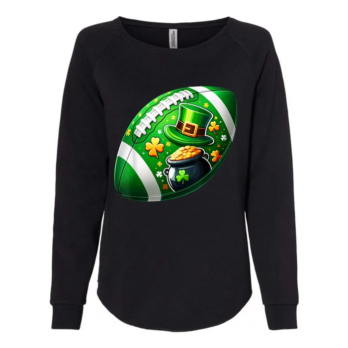 Football Ball Player St Patricks Day Football Womens California Wash Sweatshirt