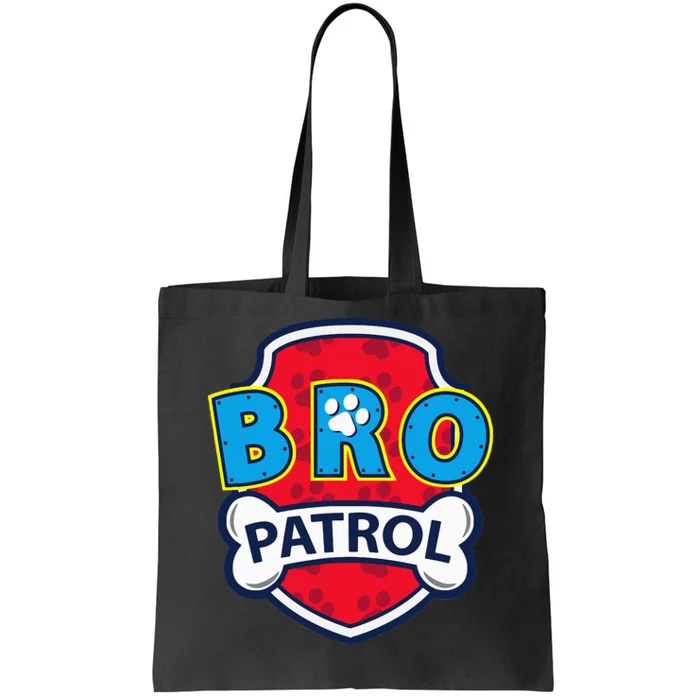 Funny Brother Patrol Dog Brother Tote Bag