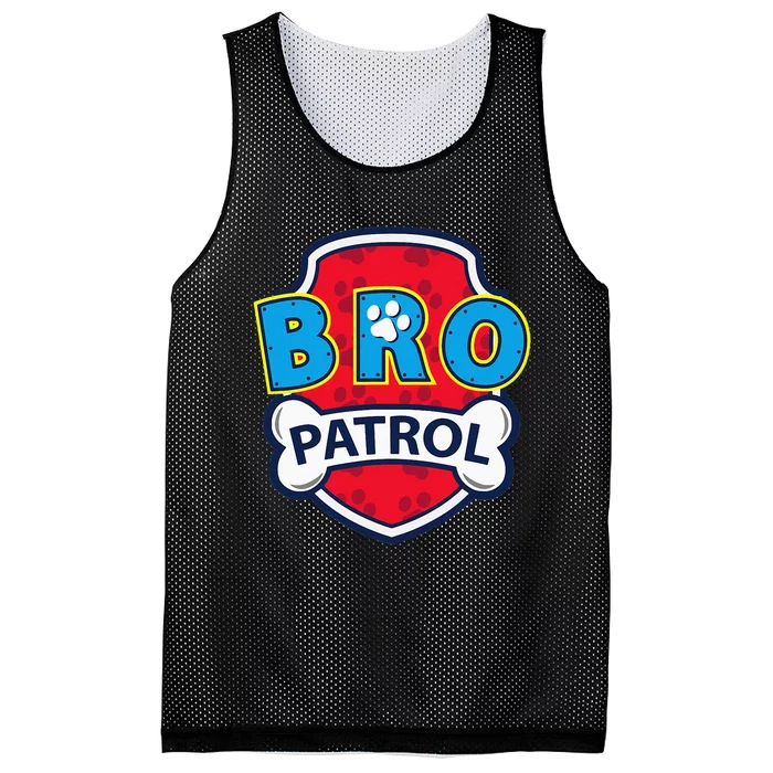 Funny Brother Patrol Dog Brother Mesh Reversible Basketball Jersey Tank