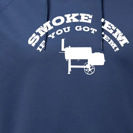 Funny Bbq Pit Offset Smoker Accessory Pitmaster Sweagift Performance Fleece Hoodie