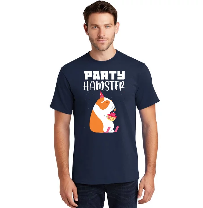 Funny Birthday Party Hamster Celebration Tall T-Shirt