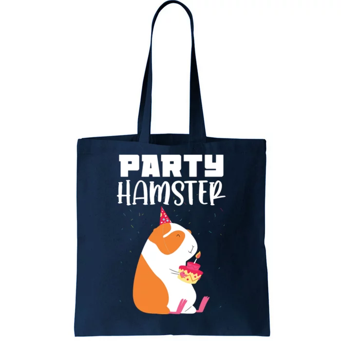 Funny Birthday Party Hamster Celebration Tote Bag