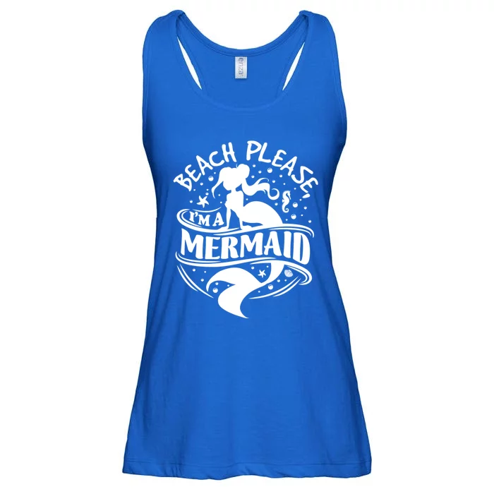 Fun Beach Please I'm A Mermaid Gift Ladies Essential Flowy Tank