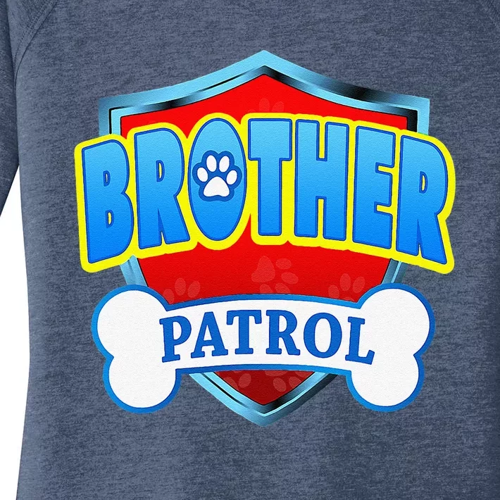 Funny Brother Patrol Dog Mom, Dad For Women Women's Perfect Tri Tunic Long Sleeve Shirt