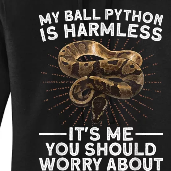 Funny Ball Python For Men Women Snake Lover Reptile Animal Women's Pullover Hoodie