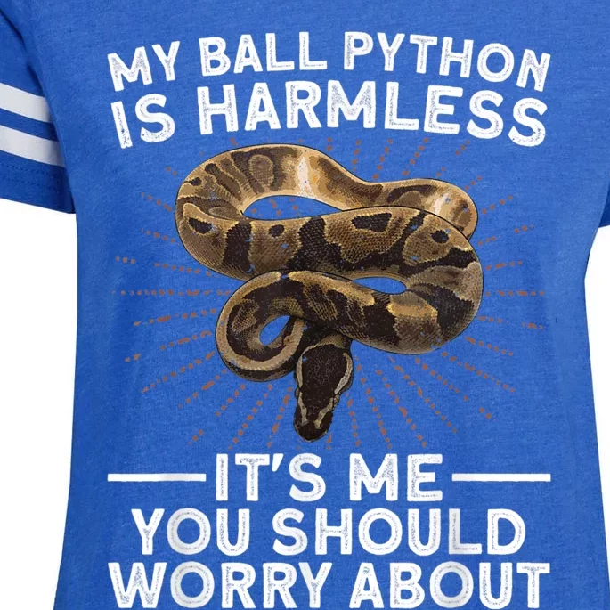 Funny Ball Python For Men Women Snake Lover Reptile Animal Enza Ladies Jersey Football T-Shirt