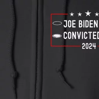 Funny Ballot Paper Voting Humor Joe Biden Vs Convicted Felon Full Zip Hoodie