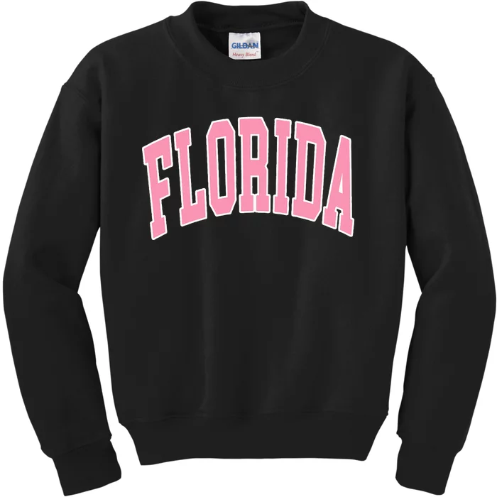 Florida Beach Preppy Kids Sweatshirt