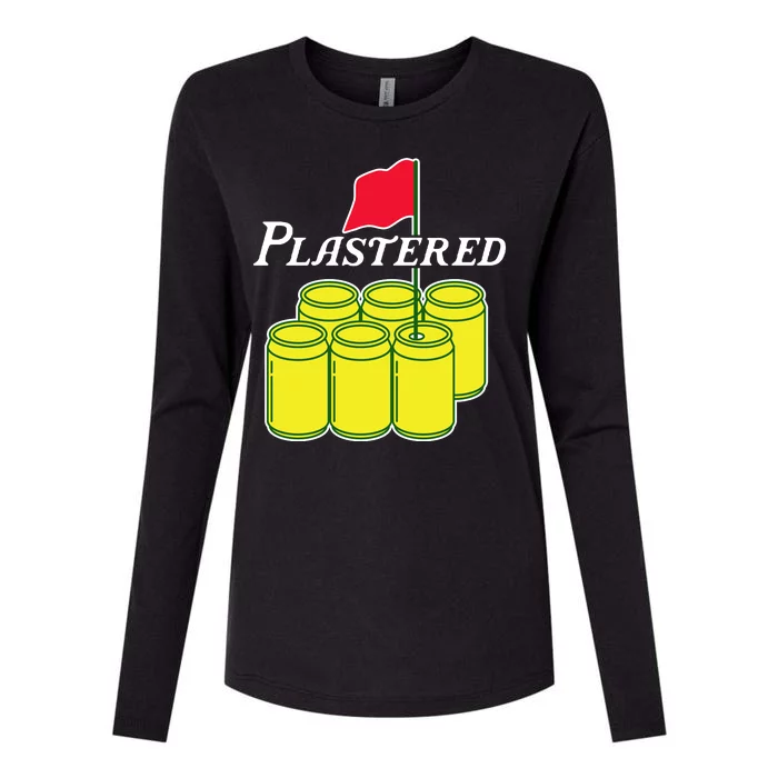 Funny Beer Plastered Golf Tournament Womens Cotton Relaxed Long Sleeve T-Shirt