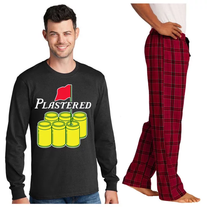 Funny Beer Plastered Golf Tournament Long Sleeve Pajama Set