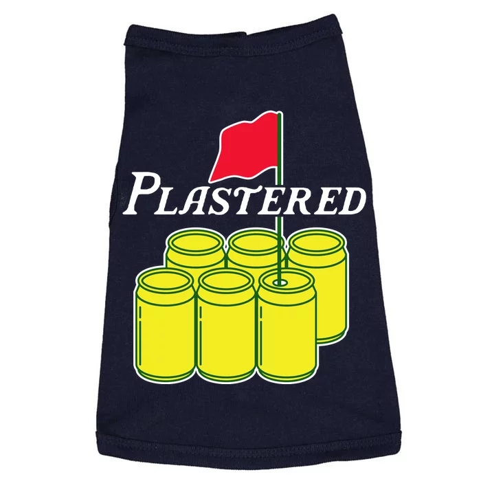 Funny Beer Plastered Golf Tournament Doggie Tank