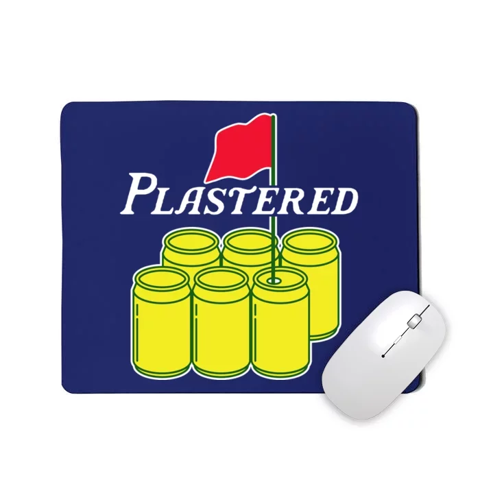 Funny Beer Plastered Golf Tournament Mousepad