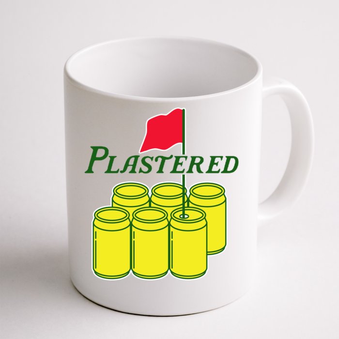 Funny Beer Plastered Golf Tournament Front & Back Coffee Mug