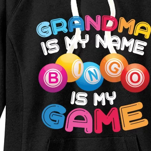 Funny Bingo Player Grandma Gift Women's Fleece Hoodie