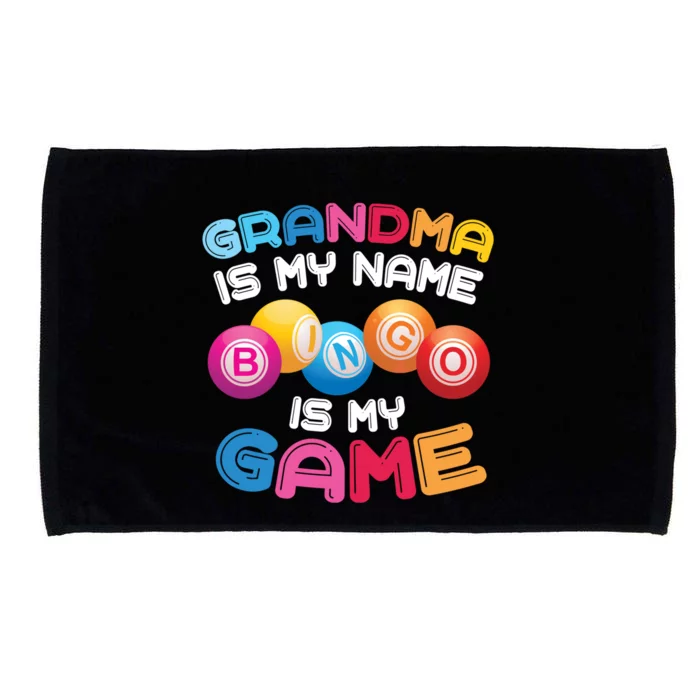 Funny Bingo Player Grandma Gift Microfiber Hand Towel