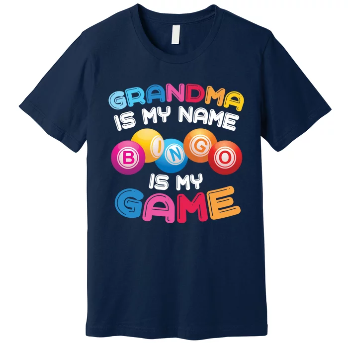 Funny Bingo Player Grandma Gift Premium T-Shirt