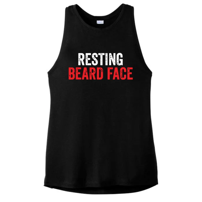 Funny Beard Parody Bearded Ladies Tri-Blend Wicking Tank