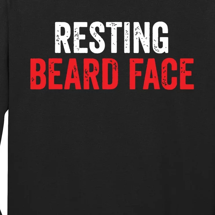 Funny Beard Parody Bearded Tall Long Sleeve T-Shirt