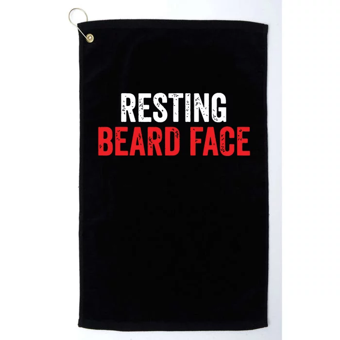 Funny Beard Parody Bearded Platinum Collection Golf Towel