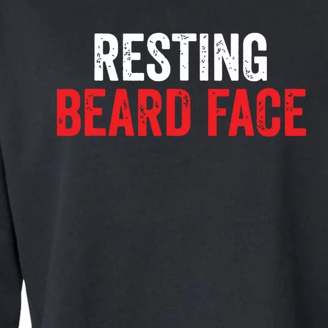 Funny Beard Parody Bearded Cropped Pullover Crew