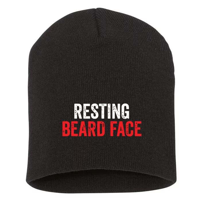 Funny Beard Parody Bearded Short Acrylic Beanie