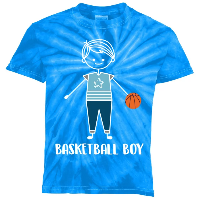 Funny Basketball Player Gift Basketball Gift Kids Tie-Dye T-Shirt