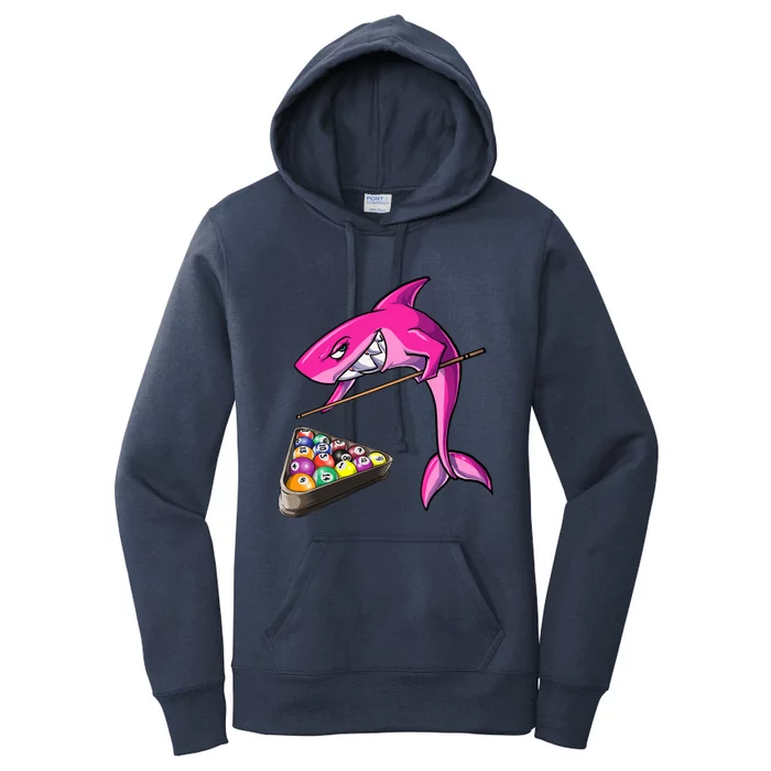 Funny Billiards Pool Shark Female Gift Women's Pullover Hoodie