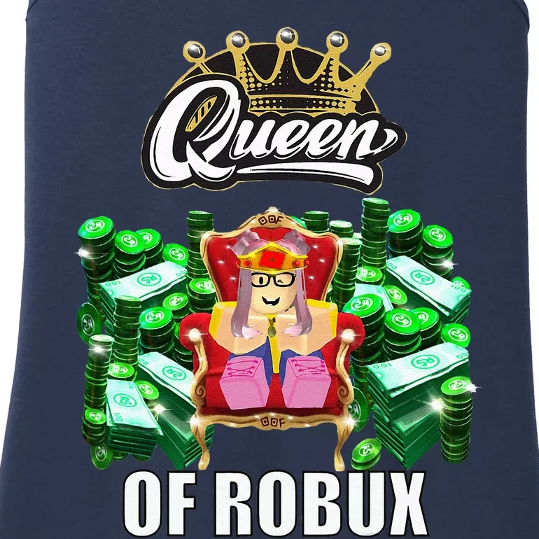 Funny Blox Queen Of ROBUX For Girl VR Gaming Or Video Gamer Ladies Essential Tank