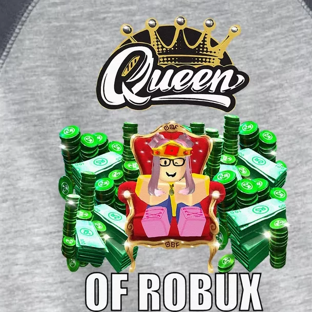 Funny Blox Queen Of ROBUX For Girl VR Gaming Or Video Gamer Toddler Fine Jersey T-Shirt