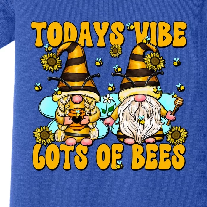 Funny Bee Quote And Beekeeper Cute Honey Bee Gnome Gift Baby Bodysuit