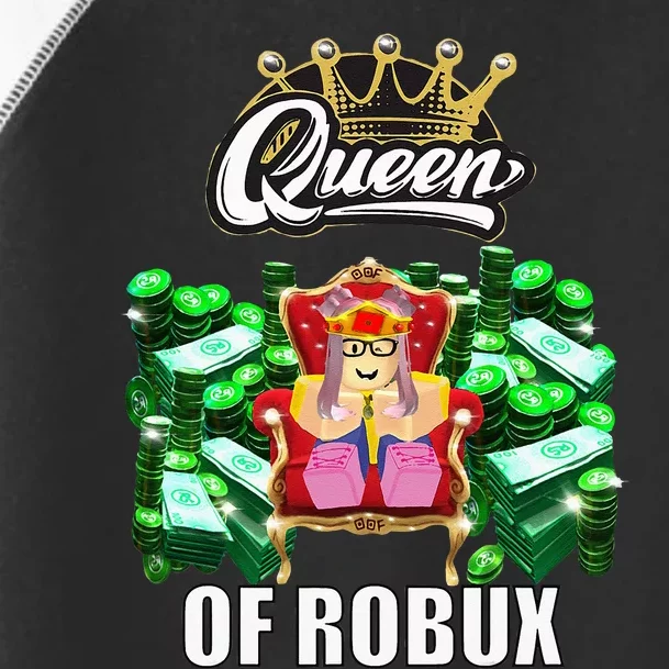 Funny Blox Queen Of ROBUX For Girl VR Gaming Or Video Gamer Toddler Fine Jersey T-Shirt