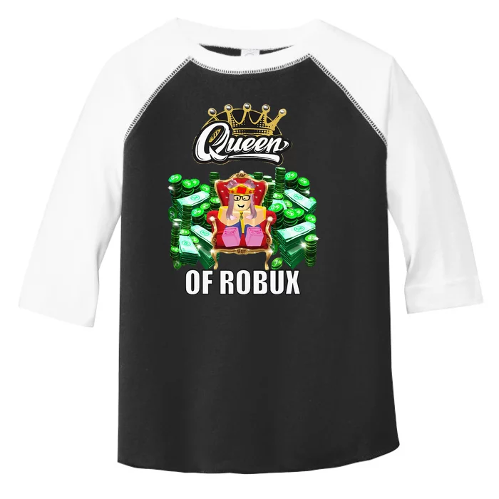 Funny Blox Queen Of ROBUX For Girl VR Gaming Or Video Gamer Toddler Fine Jersey T-Shirt