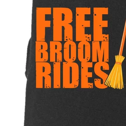 Free Broom Rides Funny Halloween Doggie 3-End Fleece Hoodie