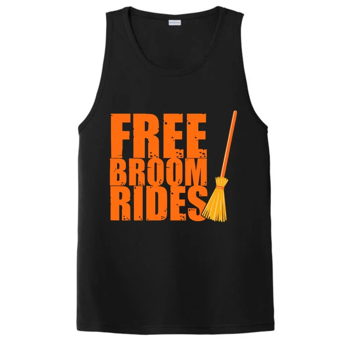 Free Broom Rides Funny Halloween Performance Tank