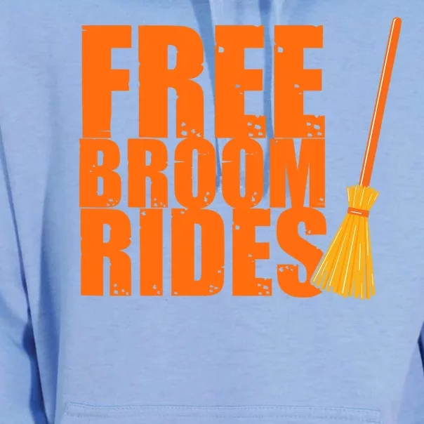 Free Broom Rides Funny Halloween Unisex Surf Hoodie