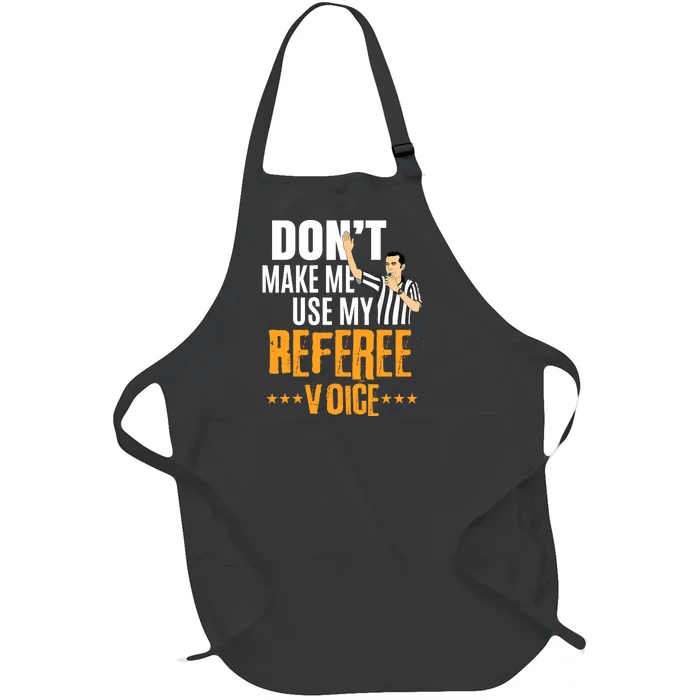 Funny Basketball Ref Hoops - Basketball Referee Full-Length Apron With Pocket