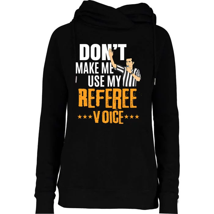 Funny Basketball Ref Hoops - Basketball Referee Womens Funnel Neck Pullover Hood