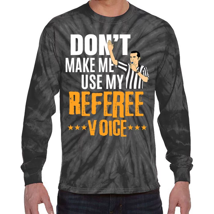 Funny Basketball Ref Hoops - Basketball Referee Tie-Dye Long Sleeve Shirt