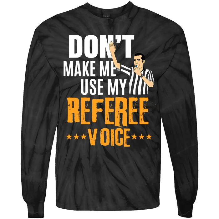 Funny Basketball Ref Hoops - Basketball Referee Tie-Dye Long Sleeve Shirt