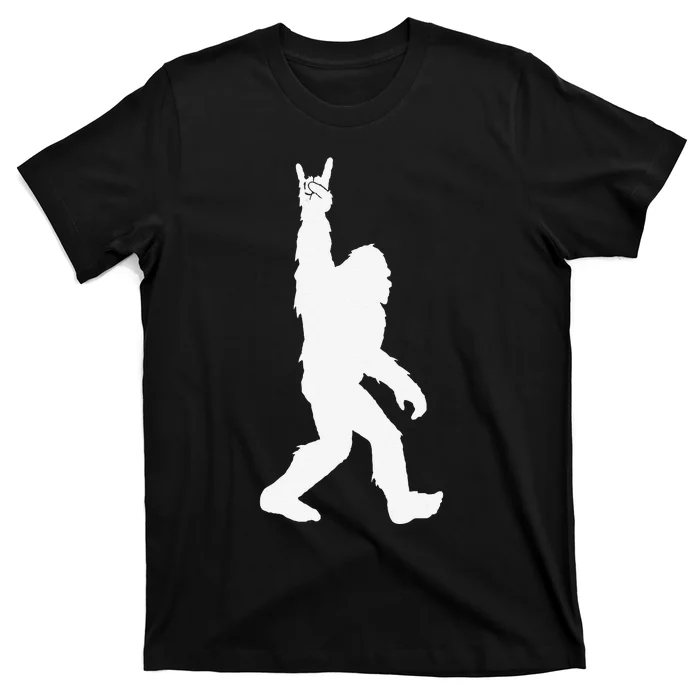 Funny Bigfoot Rock And Roll For Sasquatch Believers T-Shirt