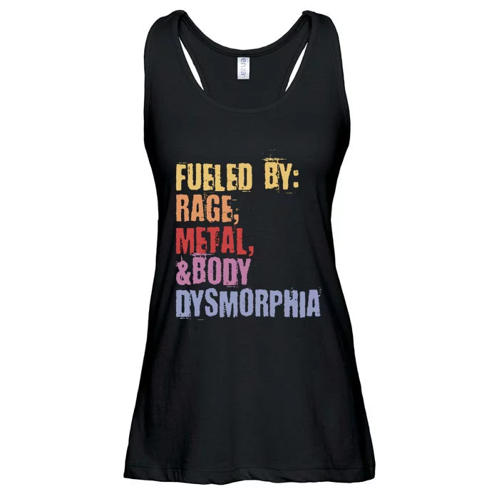 Fueled By Rage Metal And Body Dysmorphia Ladies Essential Flowy Tank