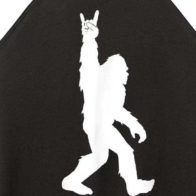 Funny Bigfoot Rock And Roll For Sasquatch Believers Women’s Perfect Tri Rocker Tank