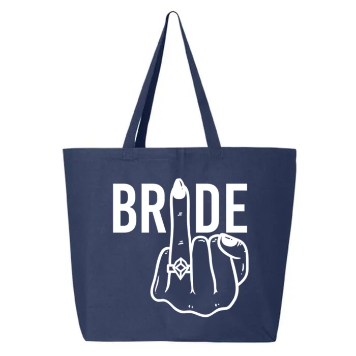 Funny Bride Ring Finger Flip Off Bachelorette Party Gift 25L Jumbo Tote