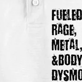 Fueled By Rage Metal And Body Dysmorphia Grunge Dry Zone Grid Performance Polo